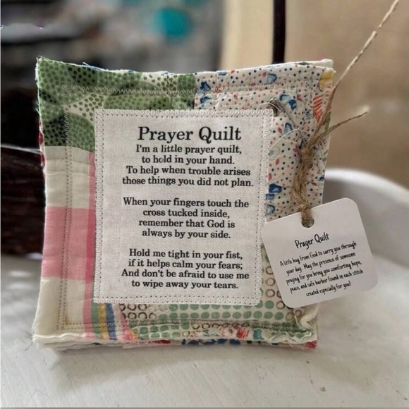 None Other - Colorful Patchwork Prayer Quilt